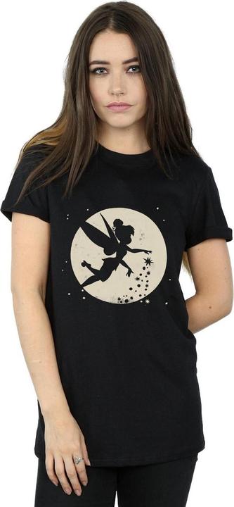 Image du produit Disney Femme/Ladies Moon Cotton Boyfriend Crop T-Shirt (L)