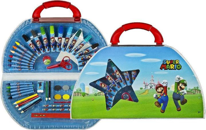 Produktbild NoName Super Mario Malkoffer 51 Teilig (Mehrfarbig, 12 x)