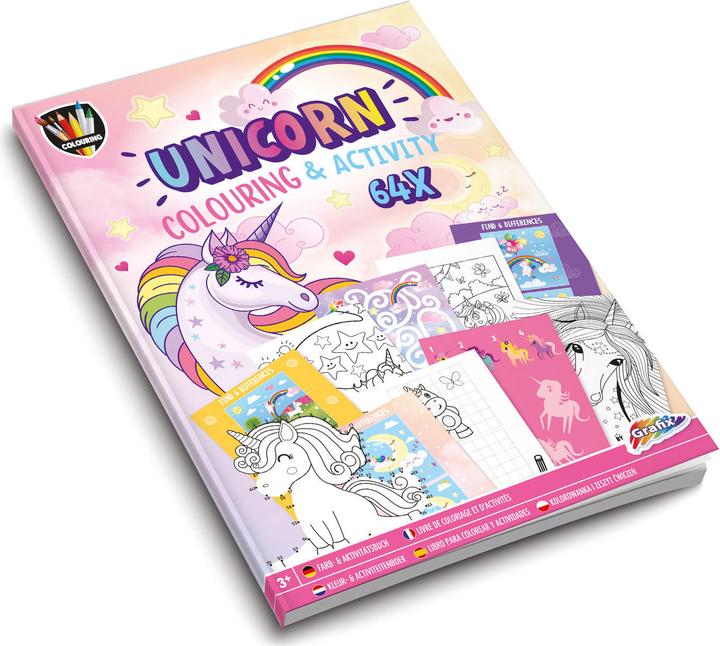 Produktbild Grafix Einhorn Mal- und Aktivitätsbuch