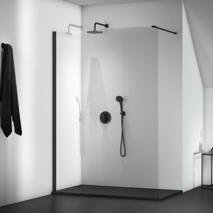 Image du produit Ideal Standard Support de pomme de douche fixe IdealRain, à partir du mur 400 mm, Silk Black noir