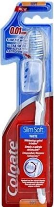 Colgate Super Slim Soft 0.01mm White Tip Borsten Zahnbürste (Weich, 3 x)