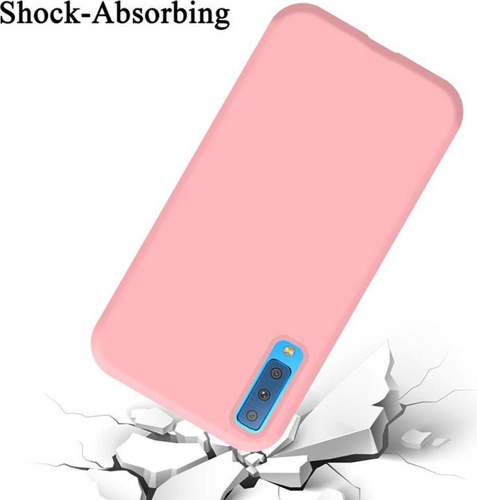 Actual product image Cadorabo TPU Liquid Silicone Case Cover (Samsung Galaxy A7 (2018))