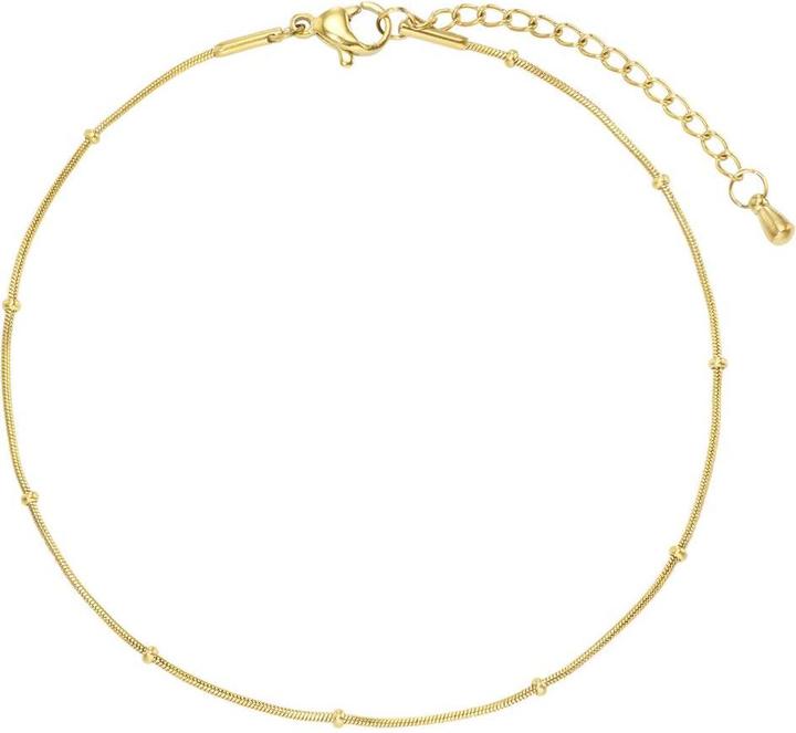 Actual product image Bijouteria Anklet (PVD coating (gold coloured), Stainless steel, 27 cm)