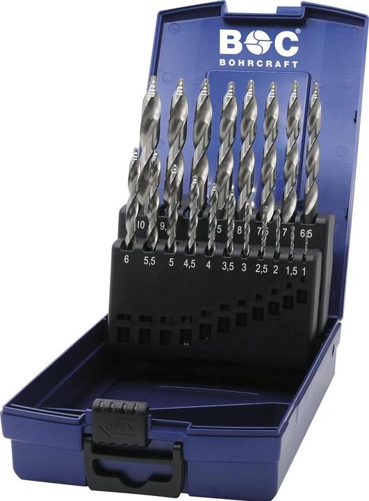 Immagine prodotto Bohrcraft KG10 TURBO STEP HSS-G DIN 338 TURBO STEP P+ / 19 pezzi. (1,0-10 mm)