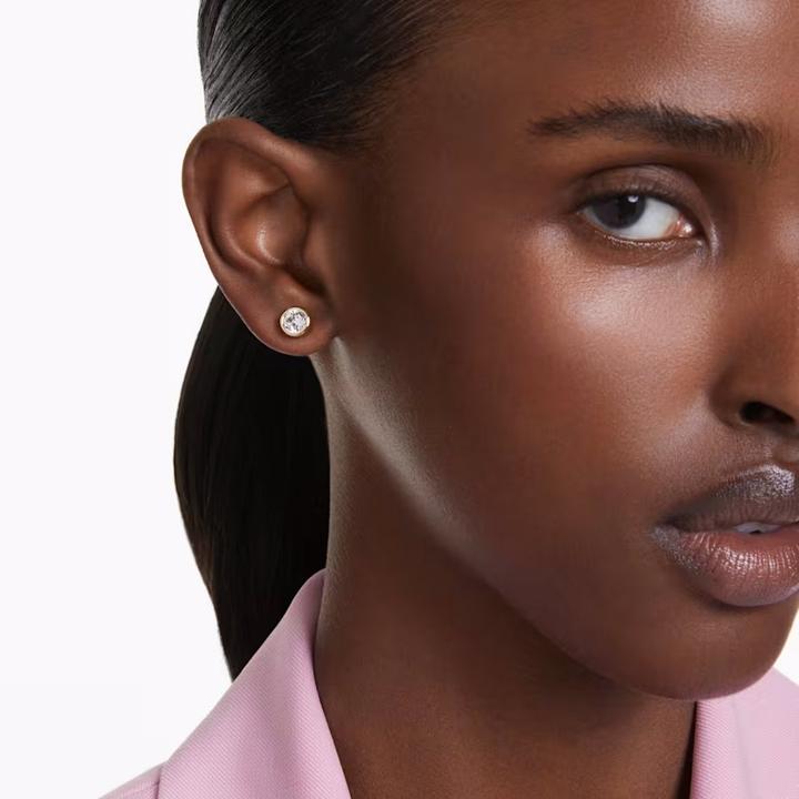 Actual product image Swarovski Imber stud earrings round cut white gold (Swarovski Metal)