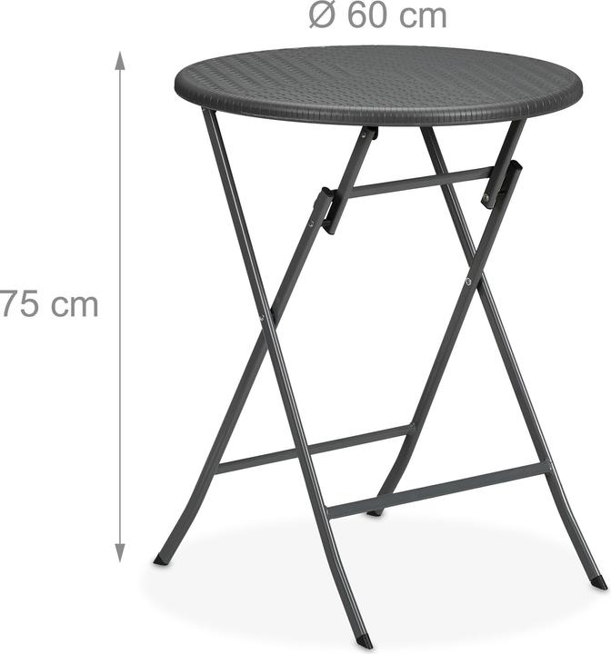 Actual product image Relaxdays garden table (60 cm)