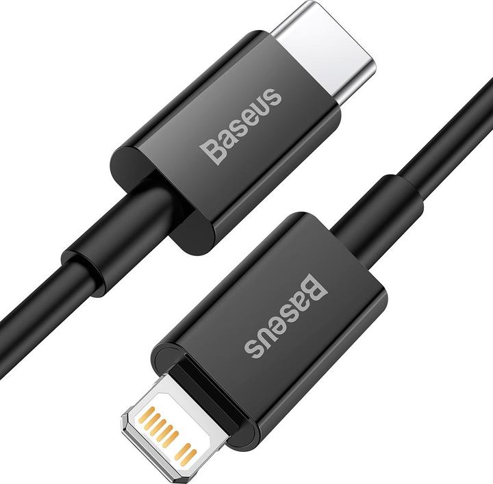 Actual product image Baseus Superior Series Cable USB-C to iP, 20W, PD, 1m (black) (1 m, USB 3.0)