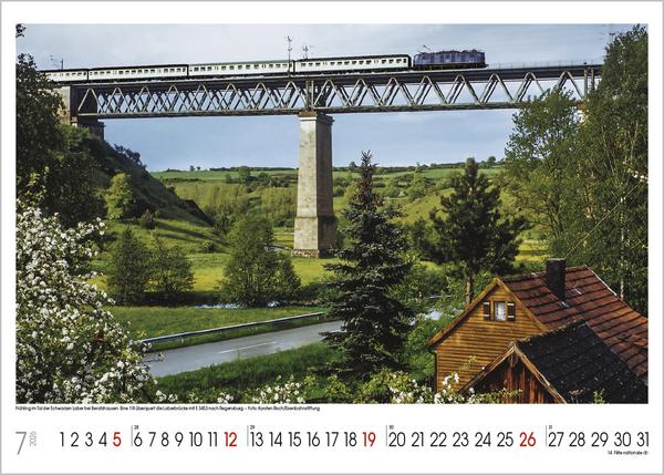 Produktbild Faszinierende Eisenbahnen 2026 (42 x 30 cm, Harter Einband, Deutsch)