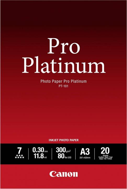 Produktbild Canon PT-101 Pro Platinum (300 g/m², A3, 20 x)