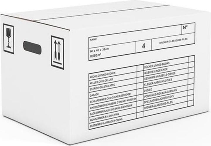 Antalis Umzugsbox 10 Stück (40 x 60 x 35 cm, 84 l)