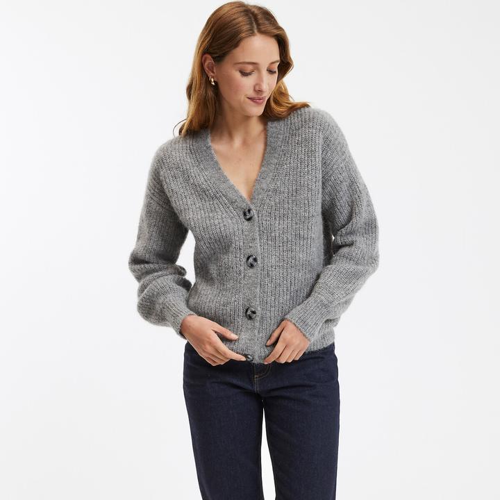 Actual product image La Redoute Collections Cardigan with V-neck Signature GILDAS (38)