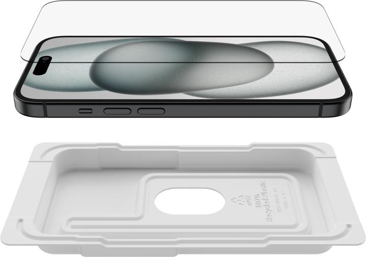 Actual product image Belkin ScreenForce Pro TemperedGlass a (1 Piece, Apple iPhone 15)