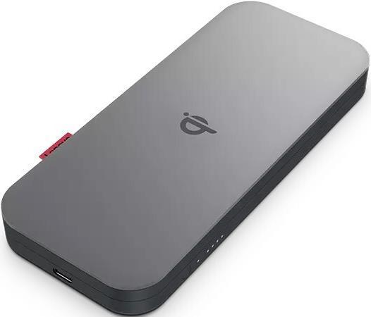 Actual product image Lenovo GO Wireless Power Bank 10000 mAh, Thunder Black, 258 g, 15 W (10000 mAh, 30 W, 38.50 Wh)