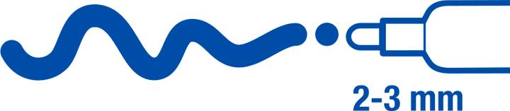 Produktbild Edding 5100 Medium (Enzianblau, Verkehrsrot, Verkehrsgelb, Gelbgrün, Schwarz, 3 mm, 5 x)