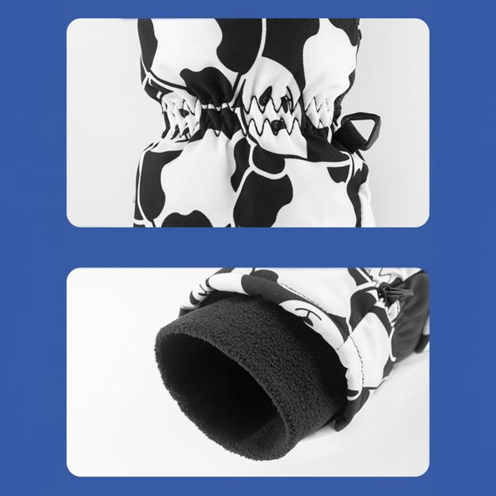 Produktbild Qunature The others Panda Heat Transfer Ski Gloves Kids Size S - Black/White (S)