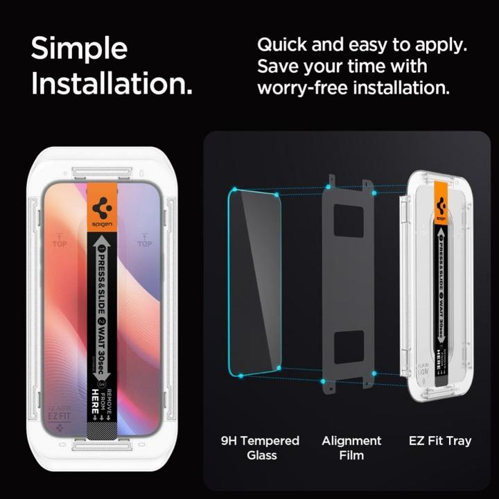 Produktbild Spigen Glas (2 Stück, Apple iPhone 16 Pro)