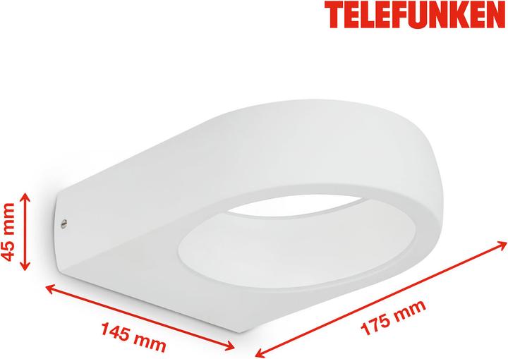 Immagine prodotto Telefunken Luce LED da esterno, bianca, 1xLED/7.5W (680 lm)