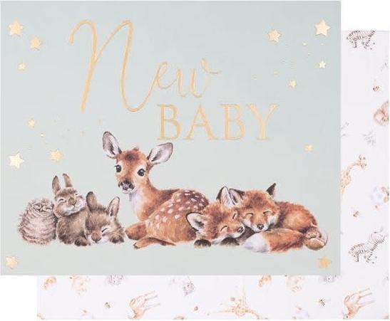 Produktbild Wrendale Design Karte Little Forest, New Baby (1 Stk.)