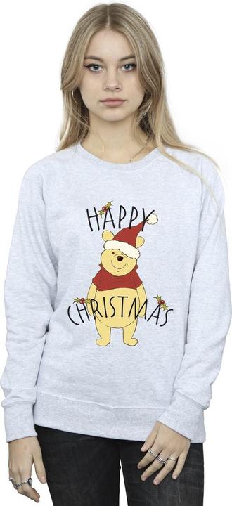 Produktbild Disney Winnie The Pooh Happy Christmas Holly Sweatshirt (S)