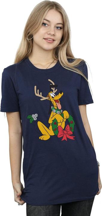 Immagine prodotto Disney Pluto Christmas Reindeer Maglietta Ampia Donna (L)