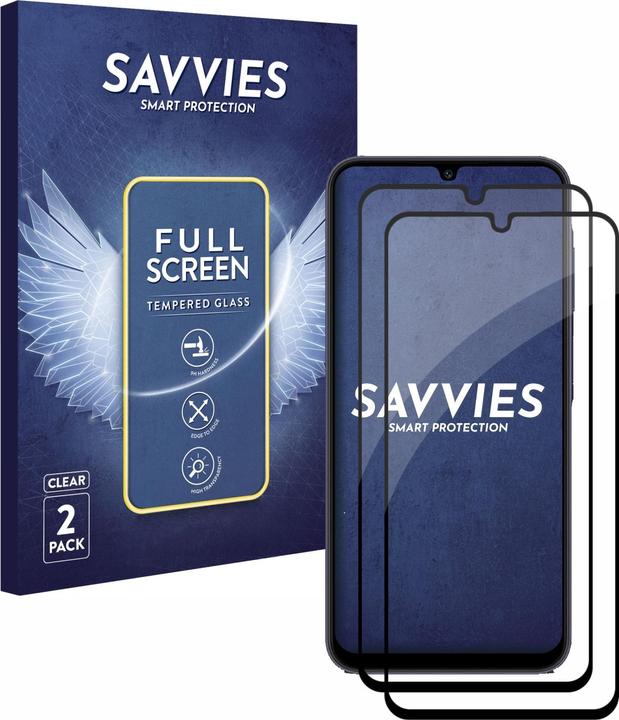 Immagine prodotto Savvies Protezione dello schermo in vetro blindato a schermo intero (2 Pezzo/i, Samsung Galaxy A25 5G)