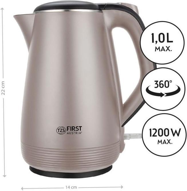 Productafbeelding First Metalen waterkoker 1.0L 5407-4-CR (1 l)