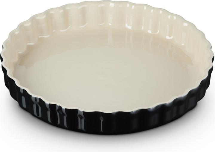 Le Creuset Tarte Form rund Trad. 28cm schwarz L (28 cm)