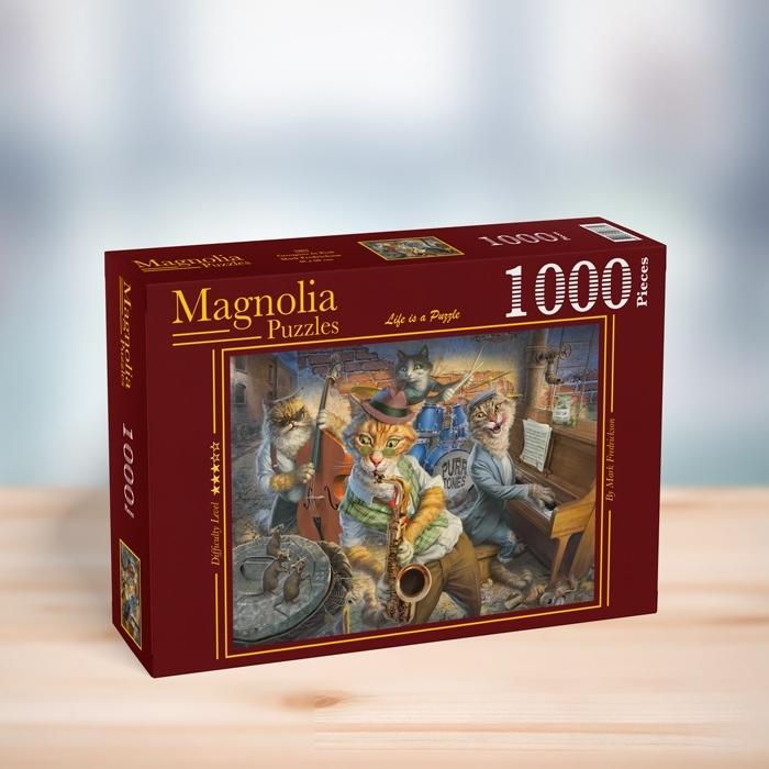 Actual product image Magnolia Puzzle 1000 pieces Groupies at Risk (1000 pieces)