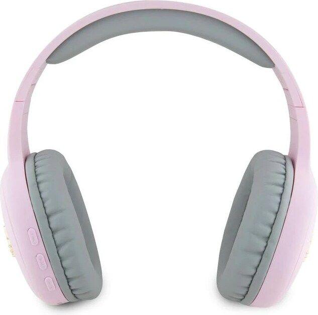 Actual product image Hello Kitty słuchawki nauszne Bluetooth HKBHA1BKHLMP różowe/pink Metal Logo (8 h, Wireless)