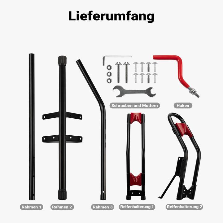 Image du produit Wiltec Supports à vélos verticaux 51x11x120cm Supports à vélos universels autoportants