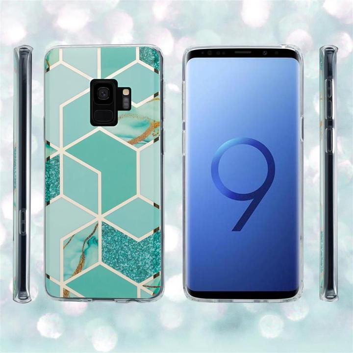 Actual product image Cadorabo IMD TPU Colorful Marble Cover (Samsung Galaxy S9+)