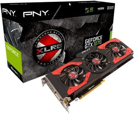Produktbild PNY GeForce GTX1070 XLR8 OC Gaming (8 GB)