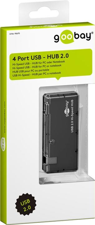 Actual product image Goobay Mini USB2.0 HUB (4 Ports)