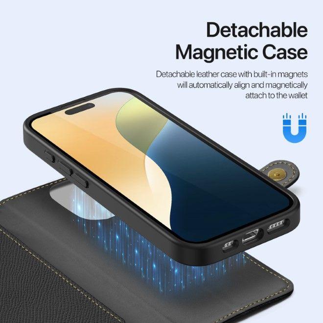 Produktbild Dux Ducis Lawa Series MagSafe Kunstleder Bookcover Hülle (Apple iPhone 16 Pro)