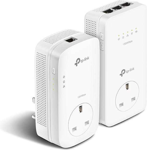 Actual product image TP-Link AV1200 GigabitPowerline ac WLAN KIT with front socket up to 1200Mbps powerline data rate Line... (1200 Mbit/s)