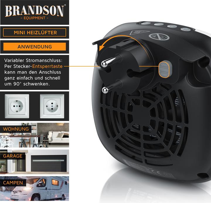 Produktbild Brandson Steckdosen Mini Heizlüfter (700 W)