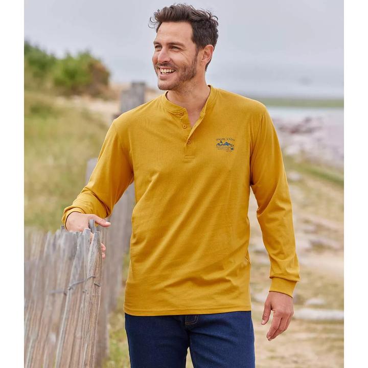 Produktbild Atlas For Men 2erPack TShirts Wild mit Henleykragen (L)