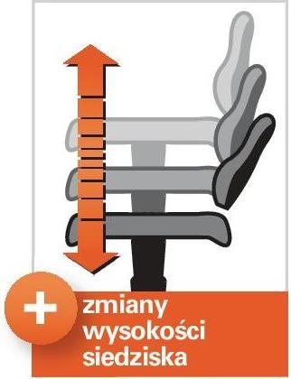 Immagine prodotto Tecwerk Arbeitsdrehstuhl Rollen Integralschaum schwarz 440-620 mm