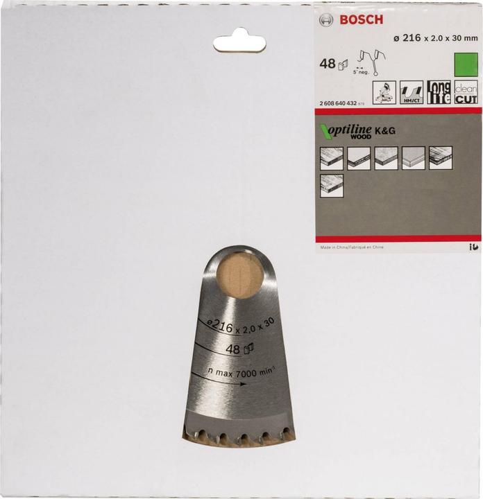 Produktbild Bosch Professional Zubehör PRO Wood Kreissägeblatt, 216 x 2 x 30 mm