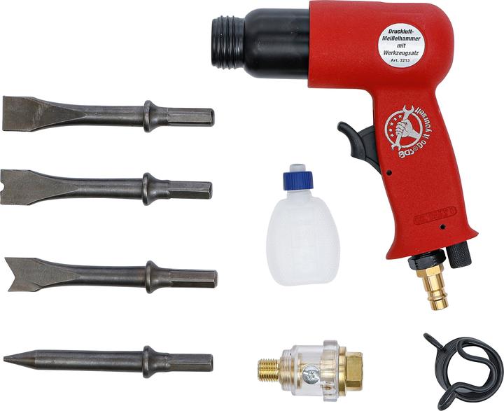 Image du produit BGS Marteaux-burineurs à air comprimé avec jeu d’outils 8 pièces (Fonctionnement sur batterie)
