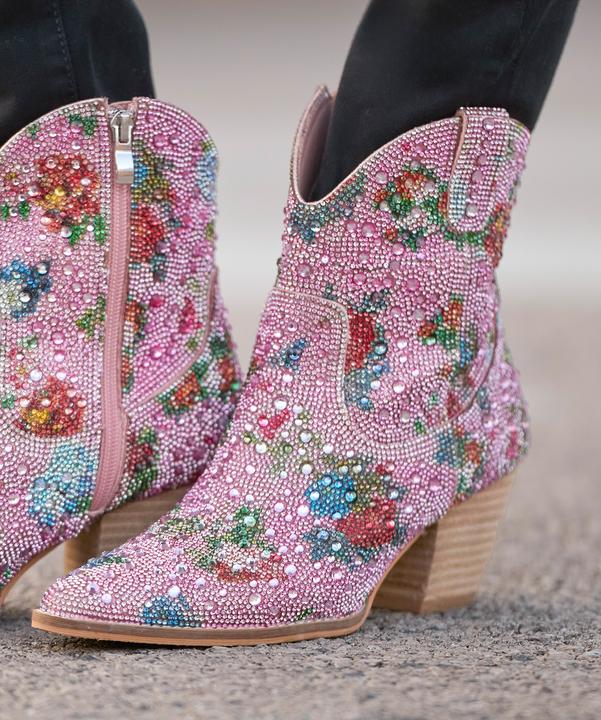 Produktbild Joe Browns Floral Diamanté Western Ankle Boots (38)