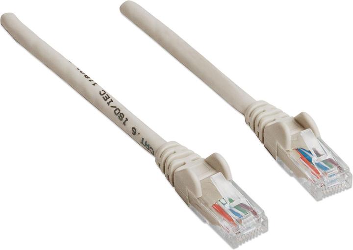 Actual product image Intellinet Intracom Network Cable Cat6 U/UTP 20m 70ft. Gray RJ-45 Male (U/UTP, CAT6, 20 m)