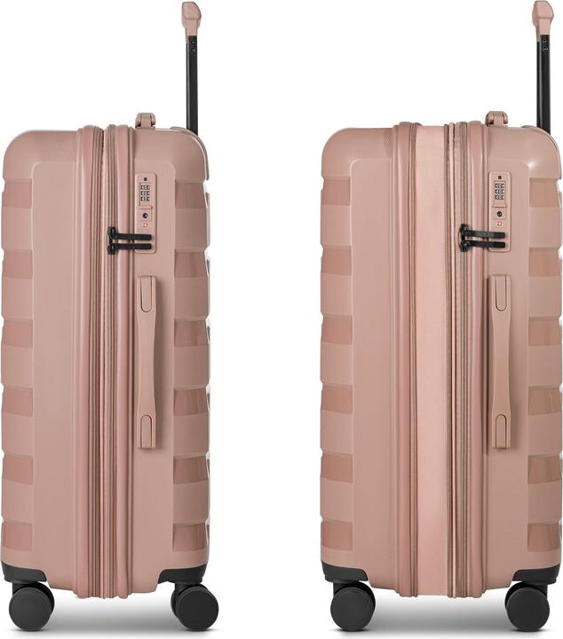Produktbild D&N South Dakota 4 Rollen Kofferset 3-teilig mit Dehnfalte (203 l, XL (ab 115l))