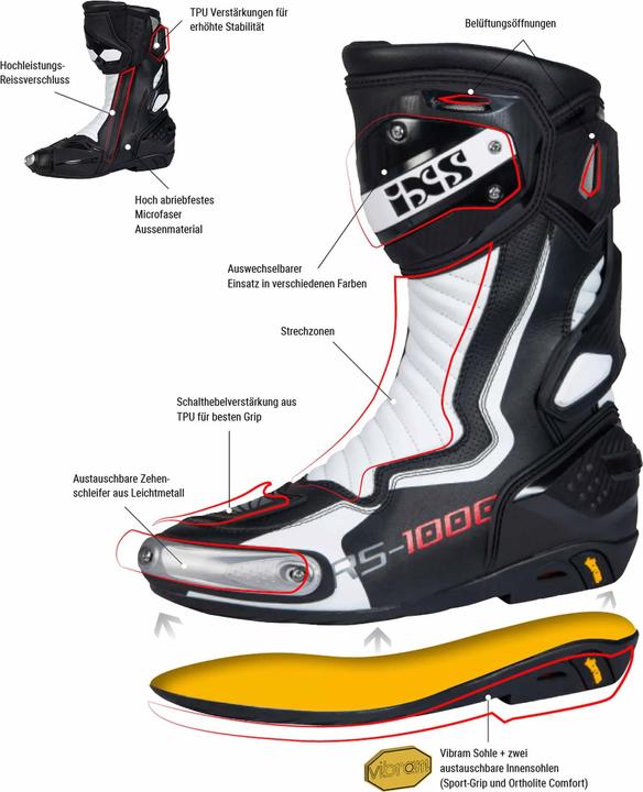 Produktbild iXS Stiefel RS-1000 (Herren, 43)