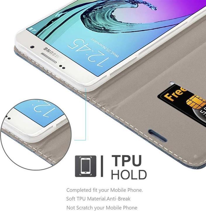 Actual product image Cadorabo Book Jeans Optics Cover (Samsung Galaxy A7 (2016))