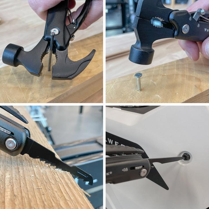 Produktbild Stahlwerk Multitool 12 Tools Taschenmesser Multifunktionswerkzeug Taschenlampe (12 Funktionen)