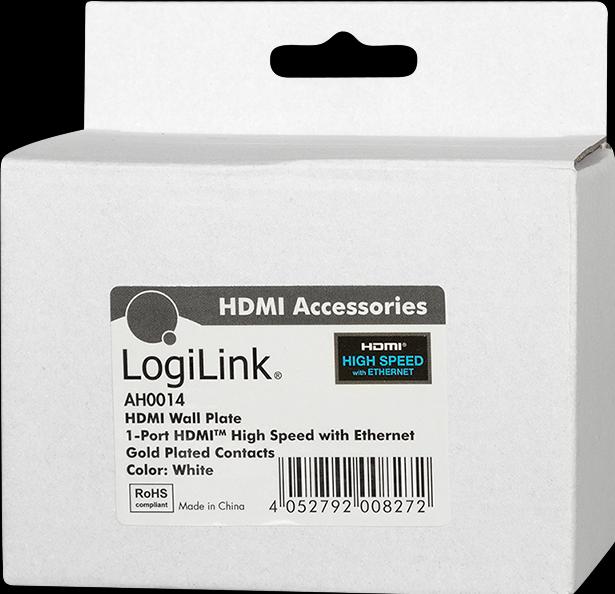 Actual product image LogiLink AV HDMI adapteris – HDMI baltas (AH0014) (0.07 m, HDMI)