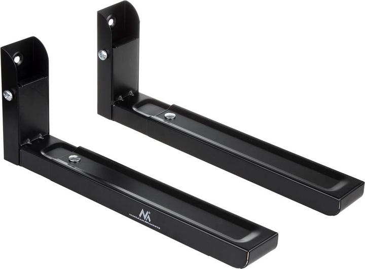 Maclean MC-915 B Universal-Halterung für Mikrowellenherde, Wandmontage, verstellbar, Hartmetall, Küche, 30 k