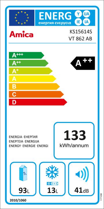 Energy Label Amica KS 15614 S (106 l)