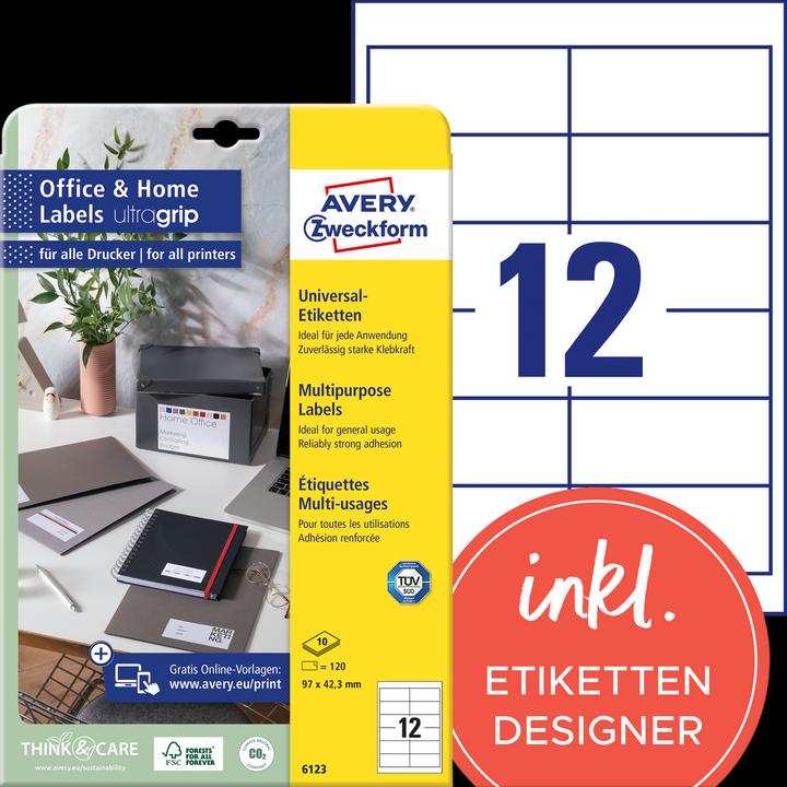 Produktbild Avery Universal-Etiketten